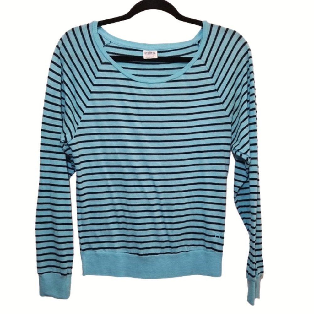 VS PINK Long Sleeve Scoop Neck Tee Size XS